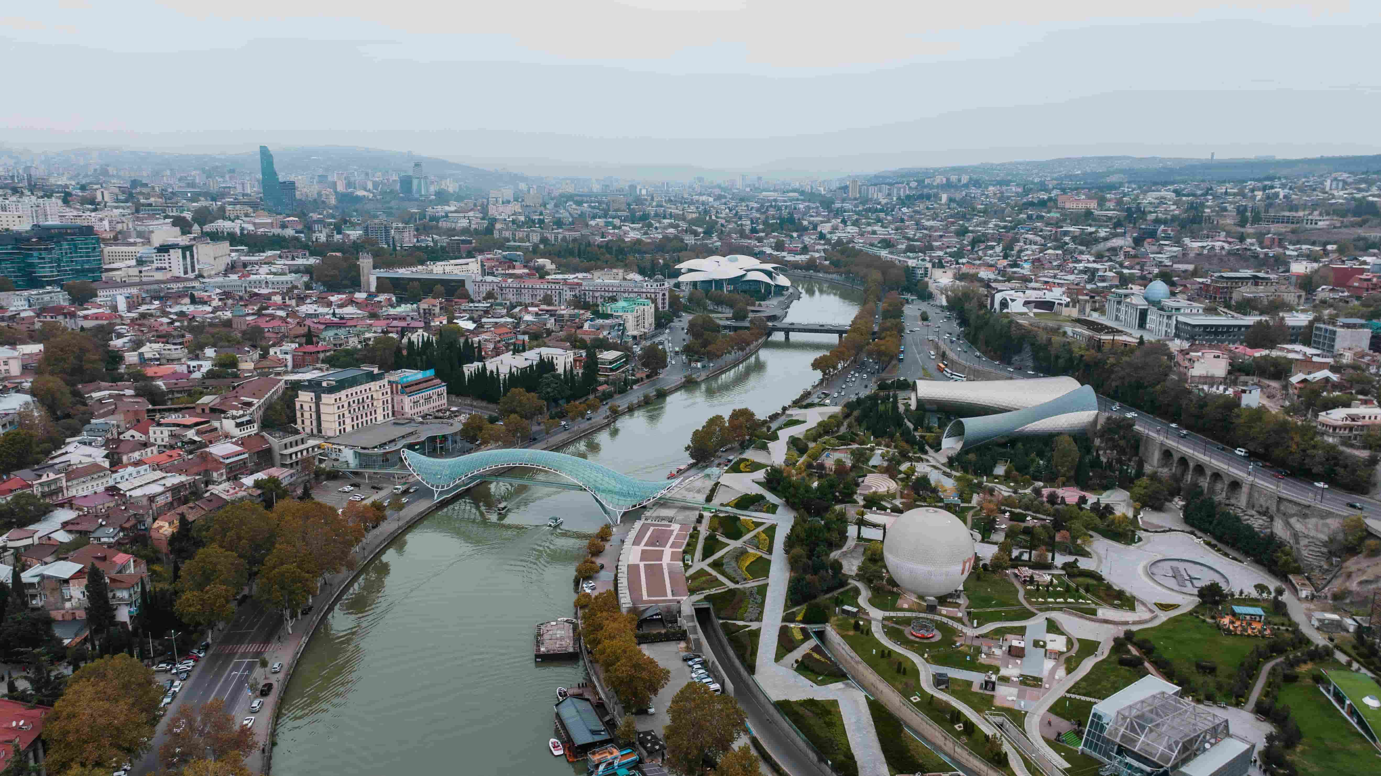 Boat in River in Tbilisi, georgia tour package .