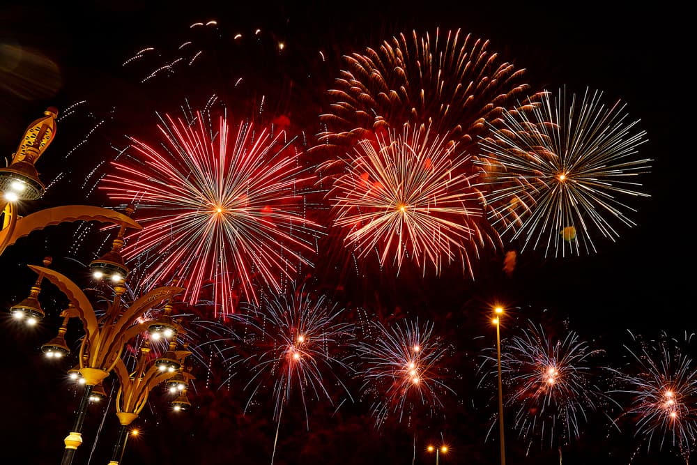 New Year's Eve 2024-25 in UAE Fireworks