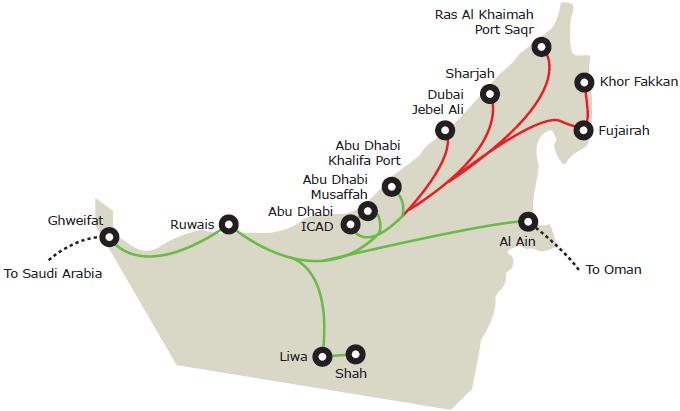 Etihad Rail passenger train